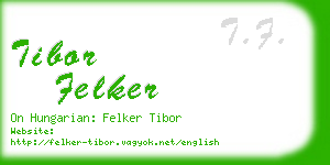 tibor felker business card